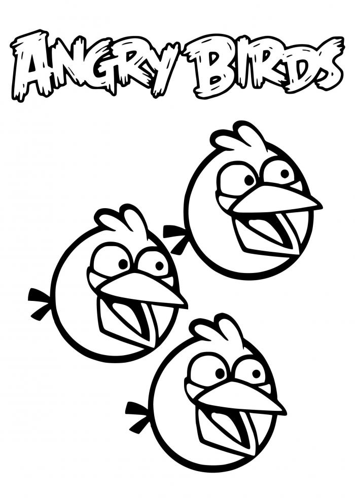 Free Blues Angry Birds Coloring Sheet And Pdf To Print
