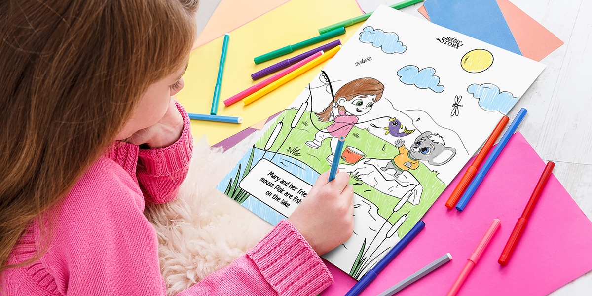 Free Personalized Coloring Book from Smart Story